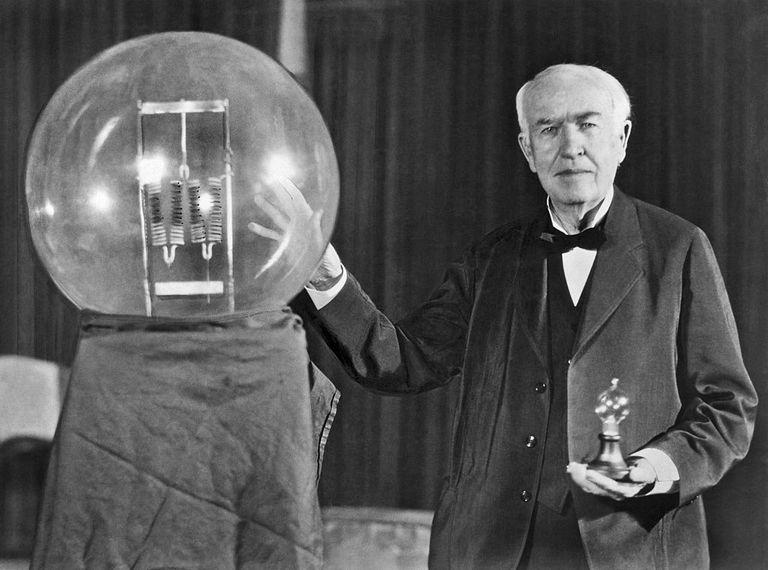 Image result for Thomas Edison standing